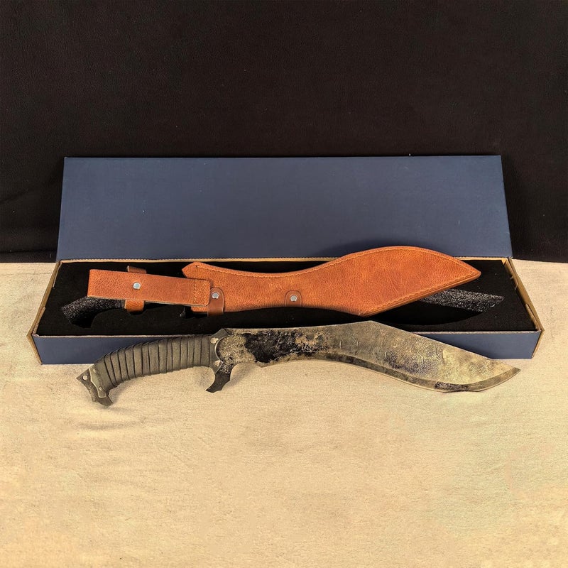 SV Handmade cast Manganese Steel Chopping Blade Sword, Full Tang, Outdoor, Hunting, Camping, Hiking, Survival, with Protective Cover, Multiple Styles to Choose from - Image 3